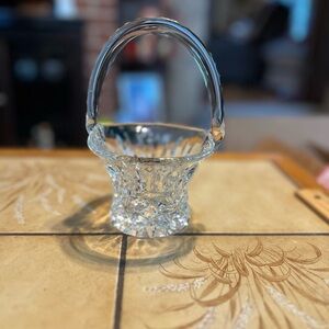 Cut Crystal Decorative Basket